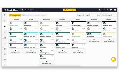 SocialBee Compact View
