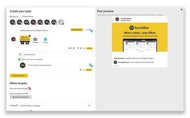 SocialBee Post Preview