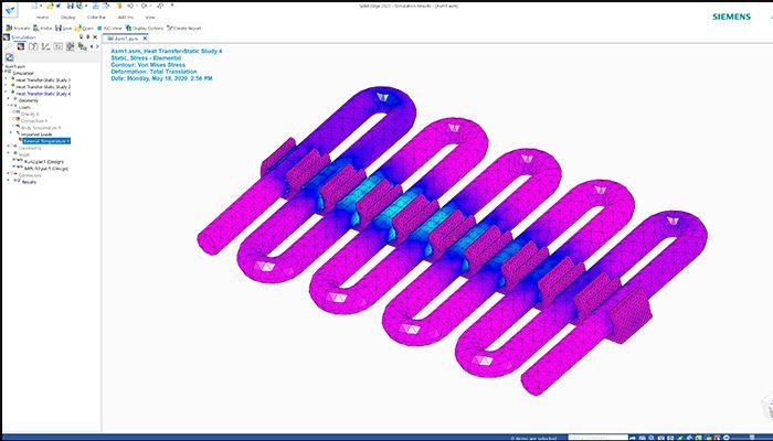 Solid Edge - Heat Transfer Simulation