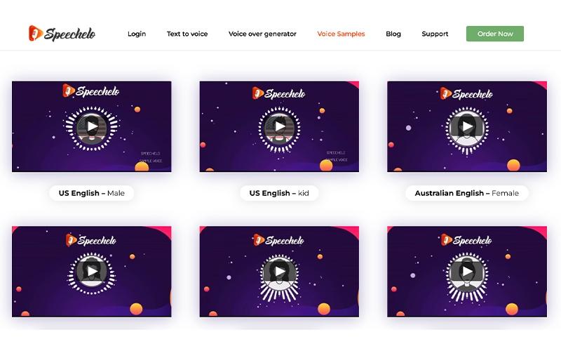 Speechelo Dashboard