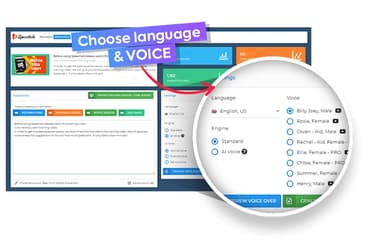 Speechelo Choose Language And Voice