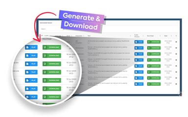Speechelo Generate And Download