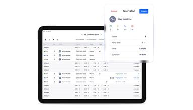 SpotOn Reserve Online reservations, Reserve with Google, Digital waitlisting, Contact-tracing, Automated SMS confirmations, Two way table ready messaging, Guest text surveys