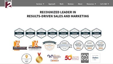 Square 2 Marketing Awards and Recognition