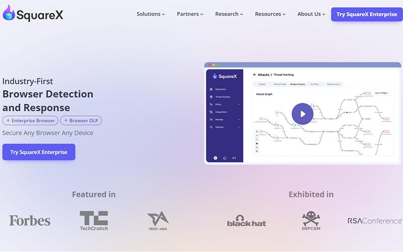SquareX Homepage