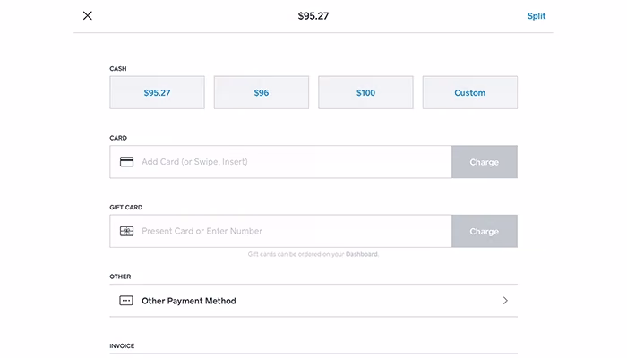 Square for Retail payment processing