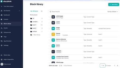 Storyblok Block Library