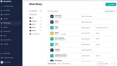 Storyblok Block Library