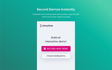 Storylane Record Demos Instantly