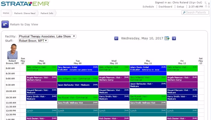 StrataPT Patient Scheduling