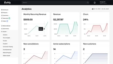 Subbly Analytics Page