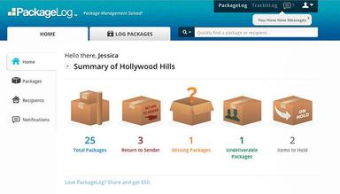 PackageLog Summary View
