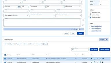 SurePoint Legal: Time Entry