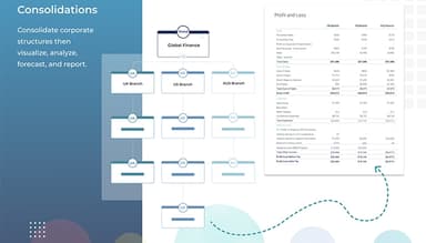 Consolidate corporate structures then visualize, analyze, forecast, and report.