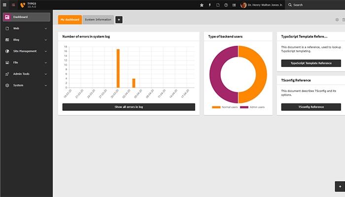 TYPO3 Software Dashboard