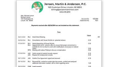 Tabs3 Billing Statement