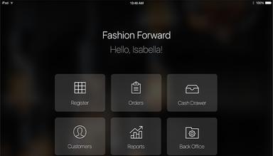 Talech Register homepage