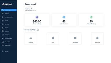 TalkChief Dashboards