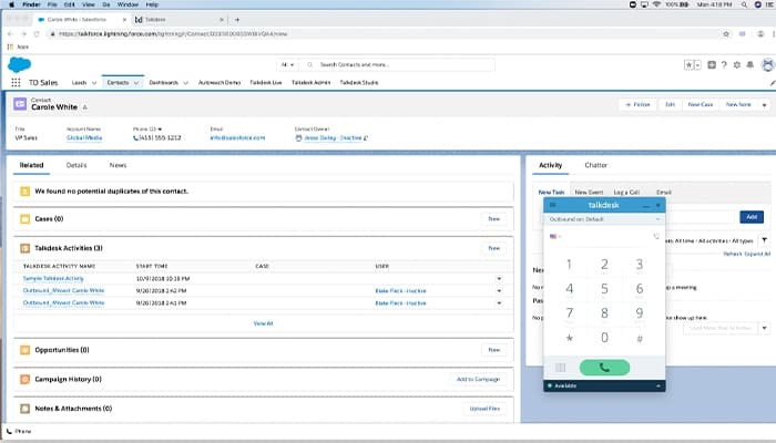 Talkdesk for Salesforce