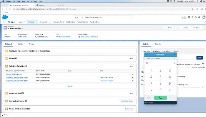 Talkdesk for Salesforce