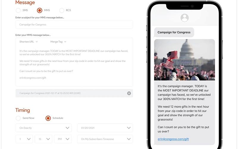 Tatango Political SMS Interface