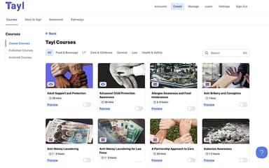 Tayl Courses
