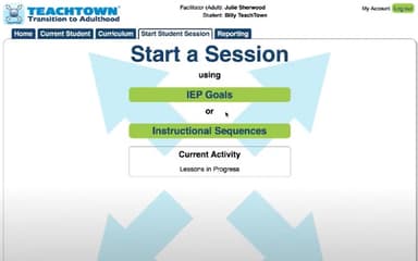 TeachTown Start Session