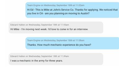 Automated Text Message Screening
