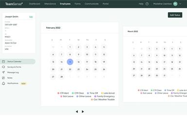 TeamSense Status Calendar