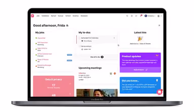 Teamtailor Home Dashboard