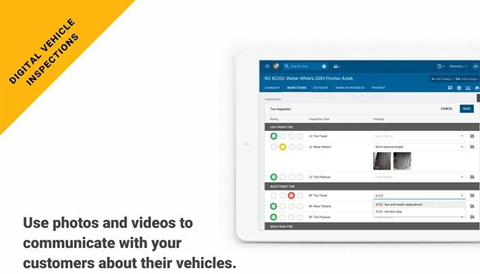 Tekmetric digital vehicle inspection