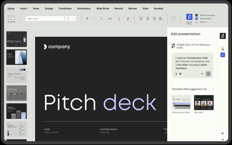 Templafy Pitch Deck