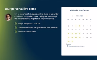 Testify Personal Live Demo