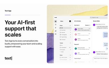 Text App Your AI First Support That Scales