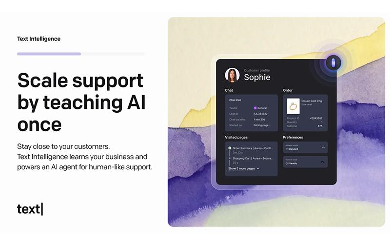 Text App Scale Support By Teaching AI Once