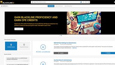 BlackLine Onboard and Train Users with CPE Courses
