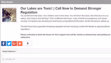 Advocacy action