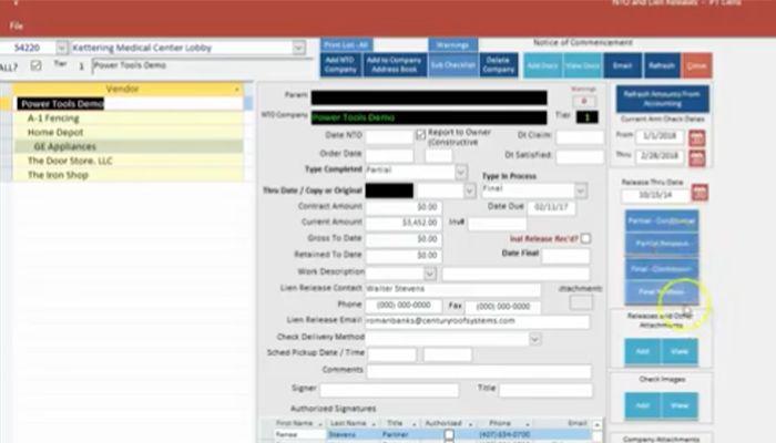 The Power Tools lien releases