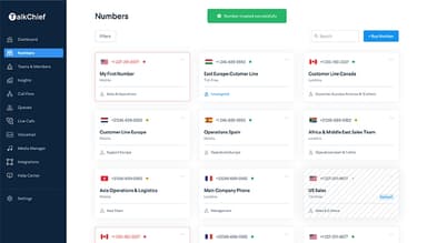 TalkChief Numbers