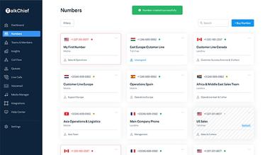 TalkChief Numbers