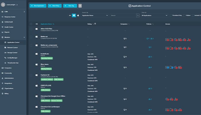ThreatLocker Advanced Application Allowlisting