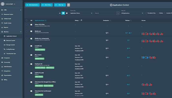 ThreatLocker Advanced Application Allowlisting