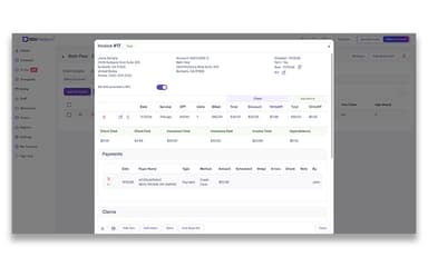TheraPlatform Payments Invoice