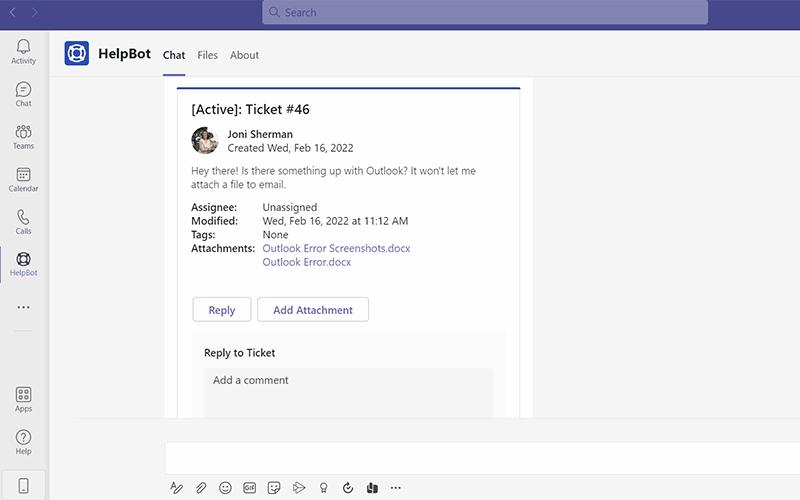 Tikit Added Attachments