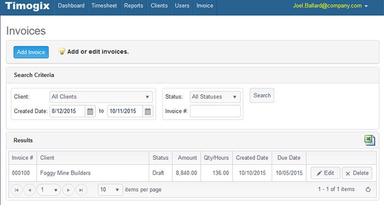 Timogix Invoices