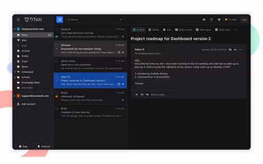 Titan Email Message View