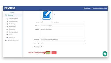 TopNotepad Settings