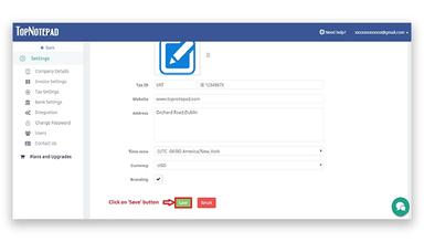 TopNotepad Settings