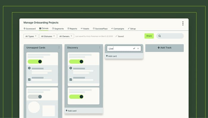 Totango Customer Onboarding Success BLOC