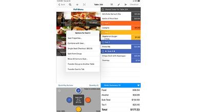 TouchBistro Table View with Options
